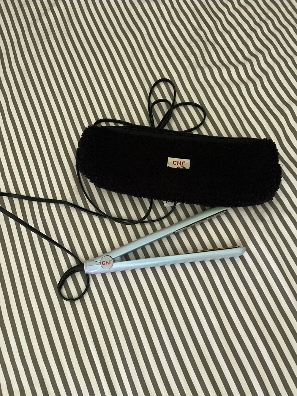 CHI flat iron + travel case